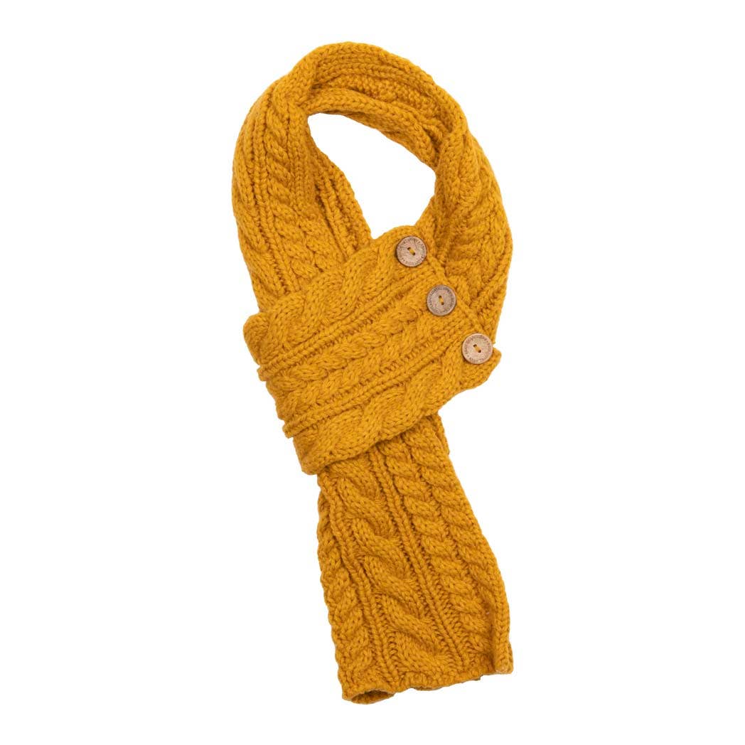 Eurostick - Wholesale Scarf - Women's - Aran Cable Button Wrap Scarf5