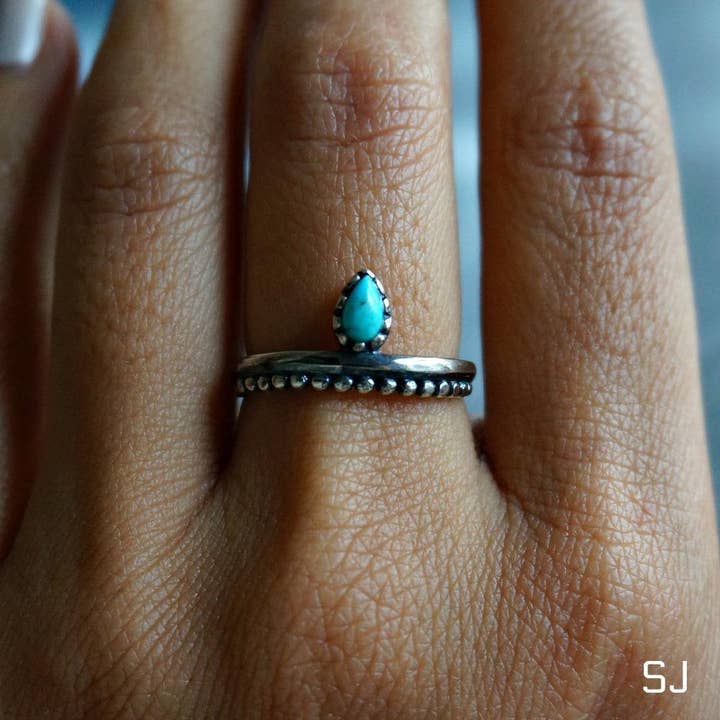 Sowell Jewelry - Wholesale Single Stone/Solitaire Ring - Bipana Turquoise Ring1
