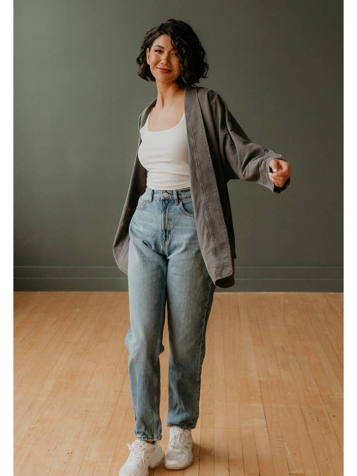 People Of Leisure - Wholesale Cardigan - Women's - Joni Organic Cotton Open Front Cardigan5