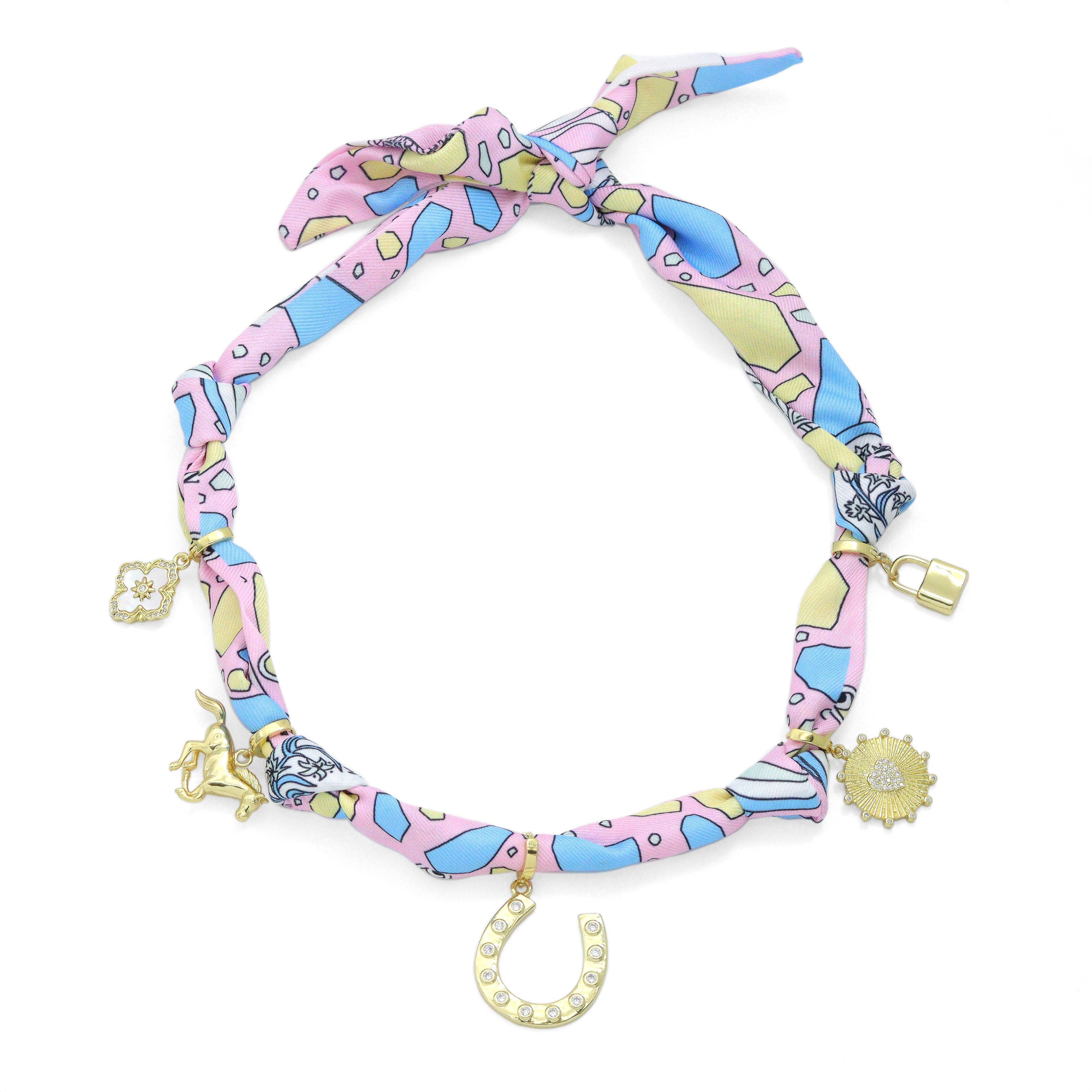 BestBeads&Beyond - Wholesale Pendant/Charm Necklace - Convertible Scarf Necklace, Adjustable Silk Scarf Statement Necklace, sku#EF80612