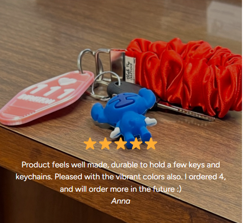 Blush Pop Creations - Wholesale Keychain - Women's - Chocolate Scrunchie Wristlet Keychain4