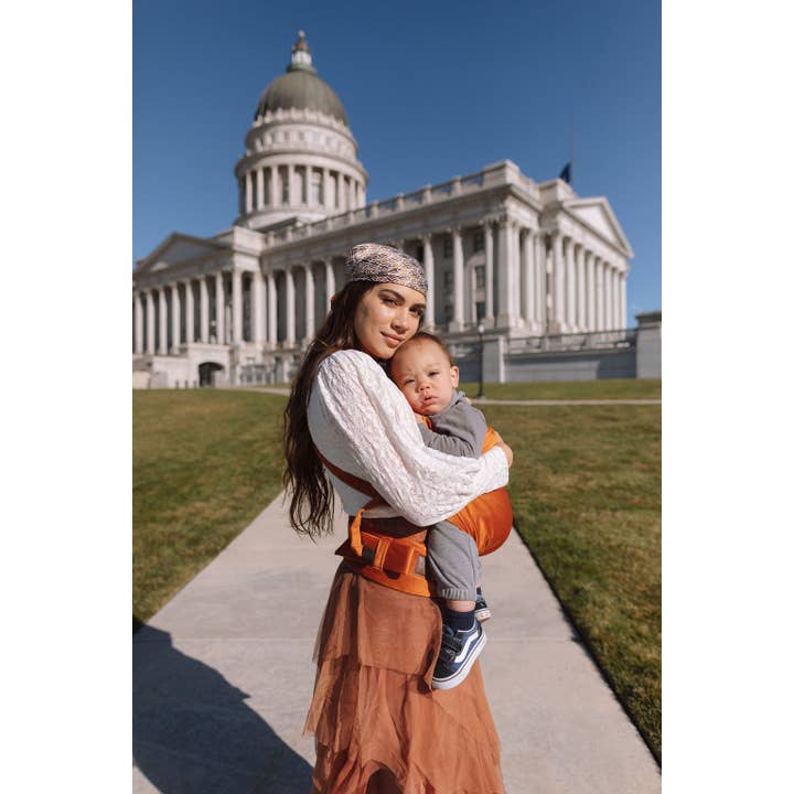 Monmar - Wholesale Baby Carrier - Rust Velvet Baby Carrier6