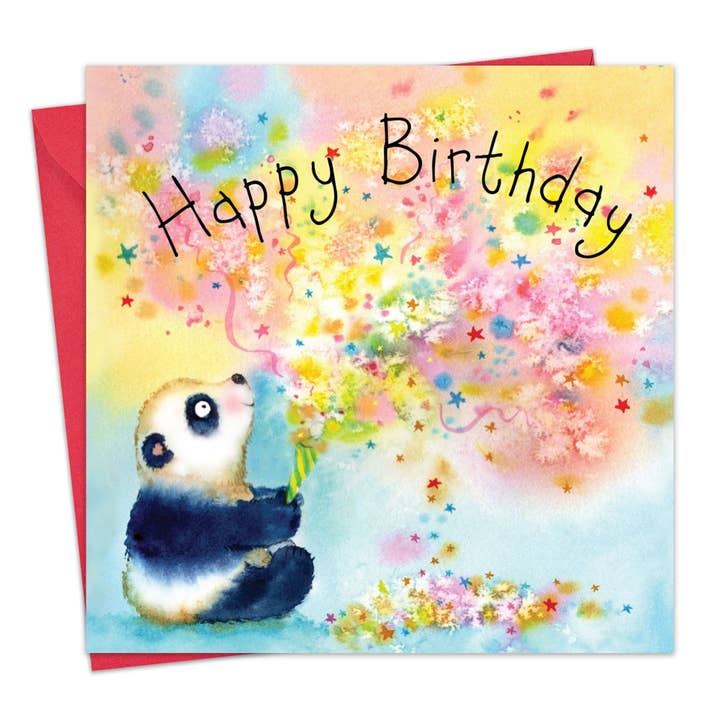 Twizler Ltd – postal de parabéns por atacado – Cartão de feliz aniversário panda