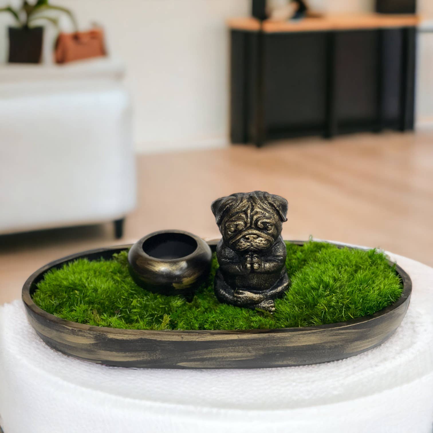 Planters Made in the USA - Wholesale Decorative Tabletop Object - Moss Table Centerpiece Decor Preserved Plant, Forever Green8