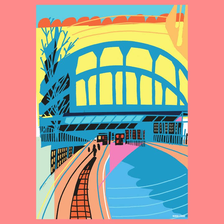 Impression Giclée 'Canal' pour la vente par RUDE