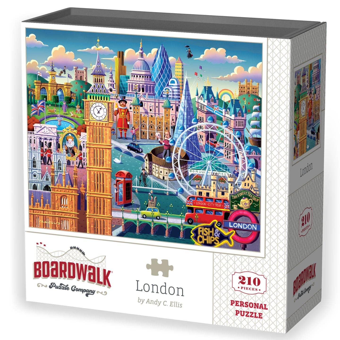 Boardwalk Puzzle Company - Wholesale Puzzle - Adult - London - Personal Puzzle - 210 Piece6
