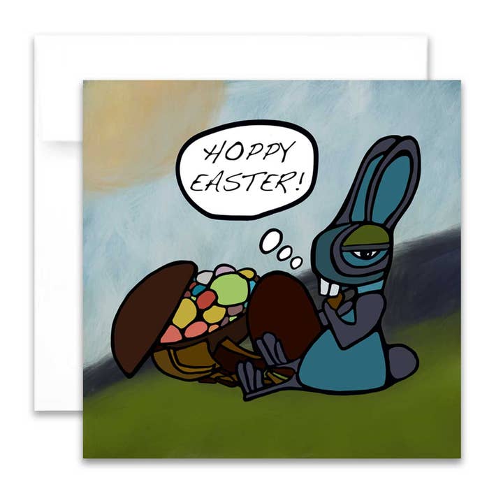 Greeting Card - Hoppy Easter for wholesale by Unperfekt Studios