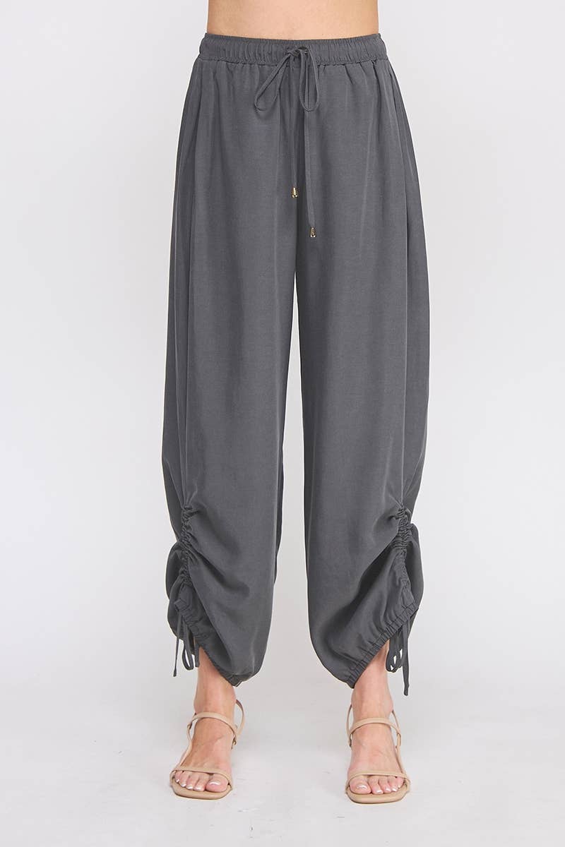 Allie Rose - Wholesale Pants - Women's - Drapey twill, adjustable scrunch jogger5