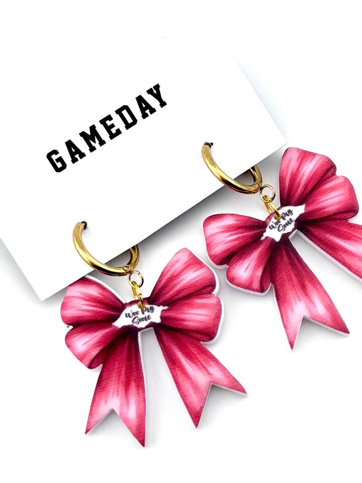 Arkansas Razorback Ohrringe für den Großhandel von Cora's Den