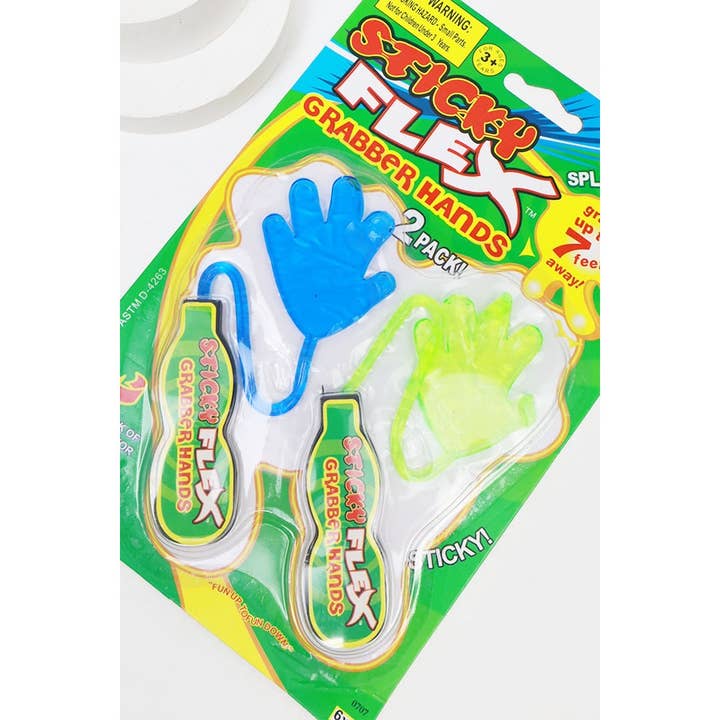 MIX COLOR Sticky Flex Grabber Hands for wholesale on Faire