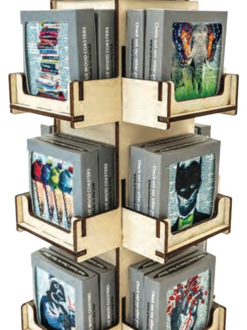 PANTALLA GIRATORIA DE MONTAÑA RUSA para venta al por mayor de ARTNWORDZ LLC