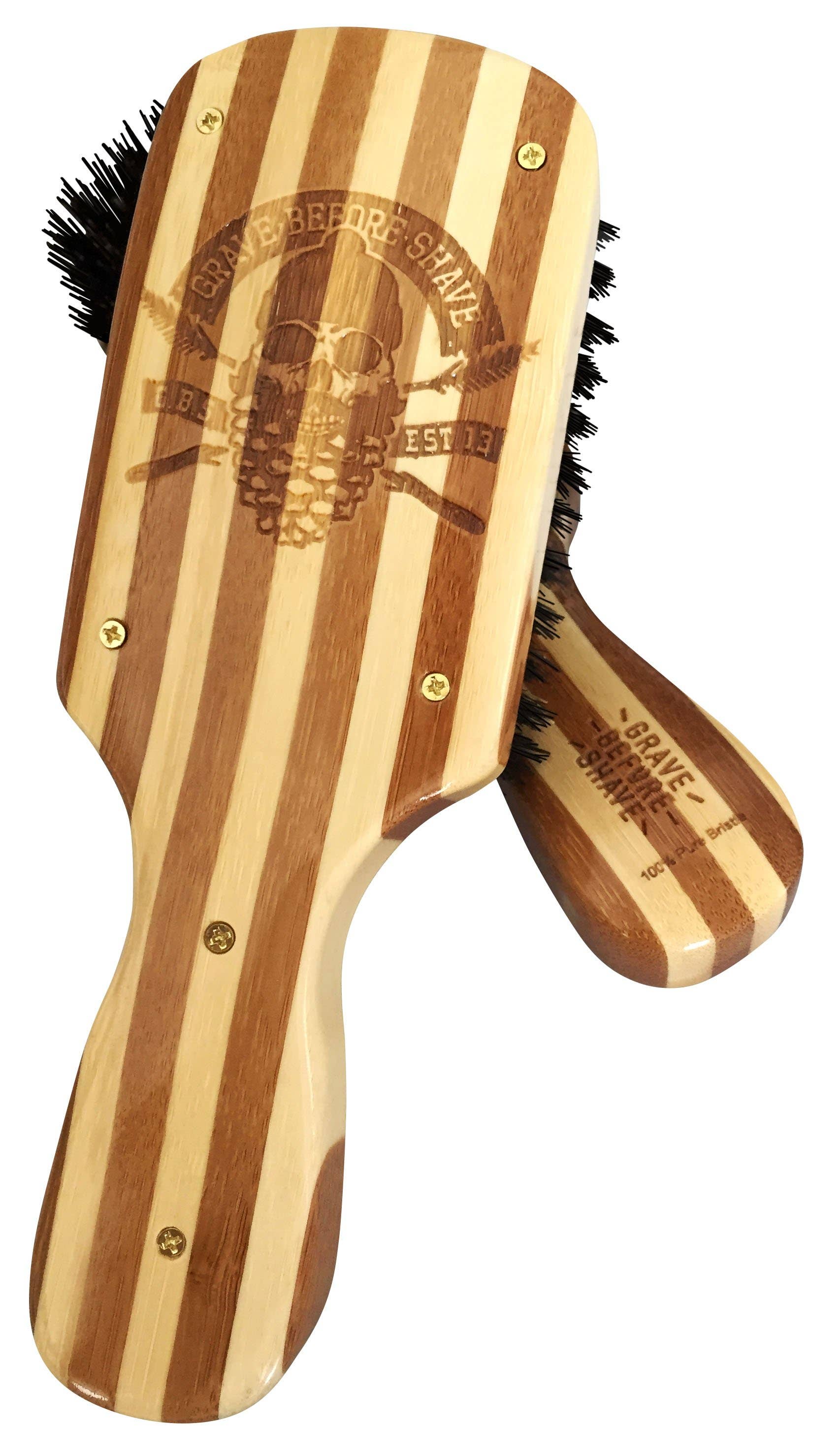 Grave Before Shave - Wholesale Beard Brush/Comb - Official GRAVE BEFORE SHAVE™  Beard Brush2