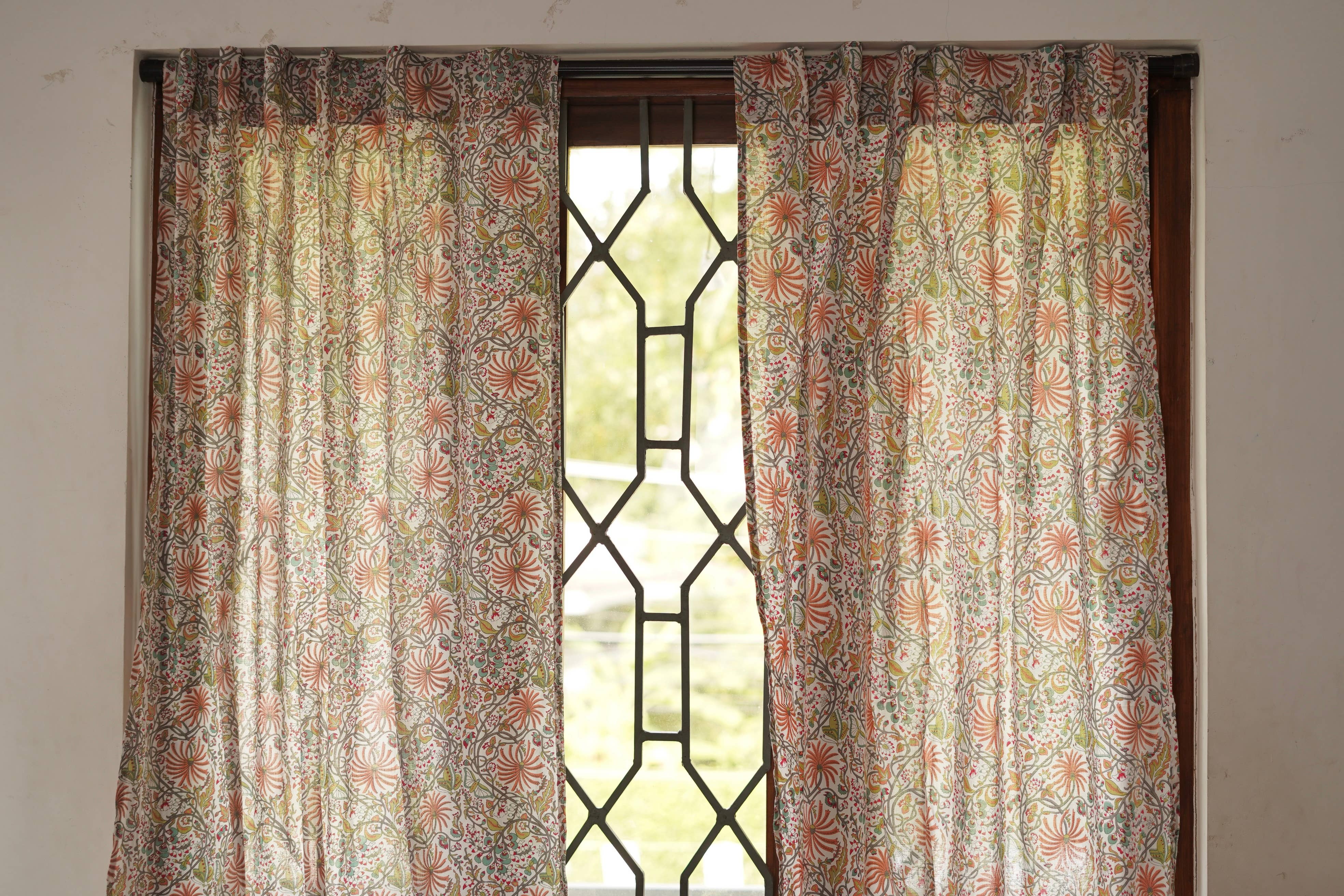 Annahmol - Wholesale Curtain - Vintage Inspired Botanical Sheer Curtains: Assorted Prints40