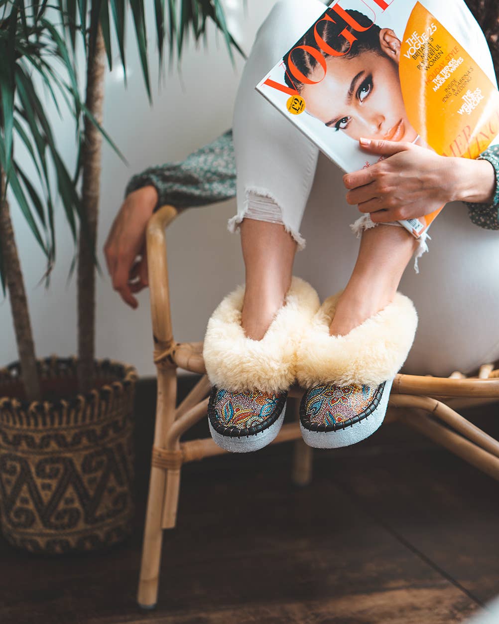 Sheepers - Wholesale Slippers - Women's - Mosaic cream Sheepers slippers4