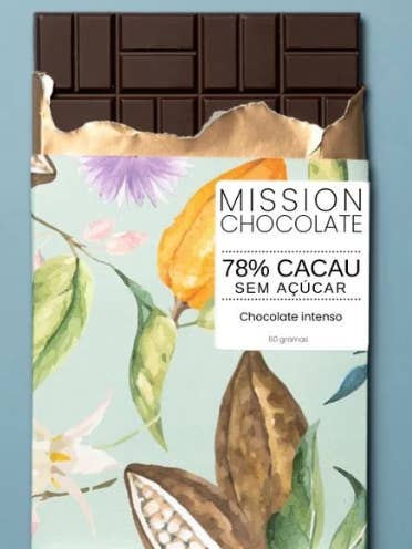 78% Cacao (sugar free) for wholesale by Mission Chocolate
