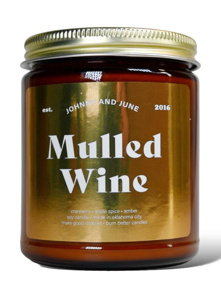 Vela Soja Mulled Holiday 8oz por atacado de Johnny and June