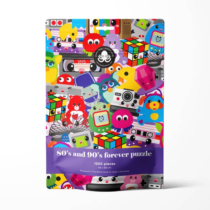 Vintage retro 80's and 90's 1000 pieces Jigsaw puzzle for wholesale by Studio Inktvis