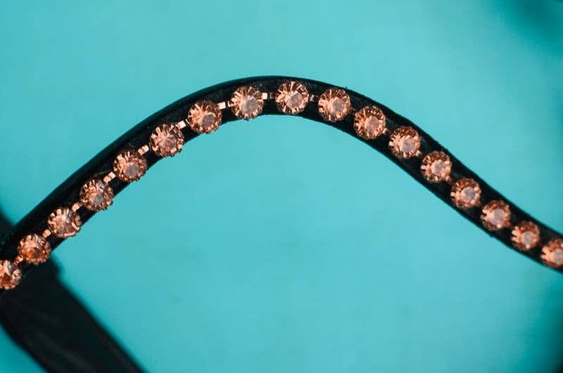 Circus Unicorn Shop – wholesale Ridutrustning – Rose Gold Dressyr Träns12