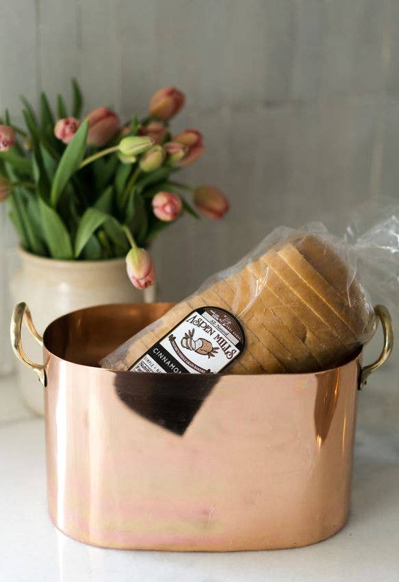 Galley and Fen - Wholesale Bread Box - Copper Bread Box with Brass Handles4