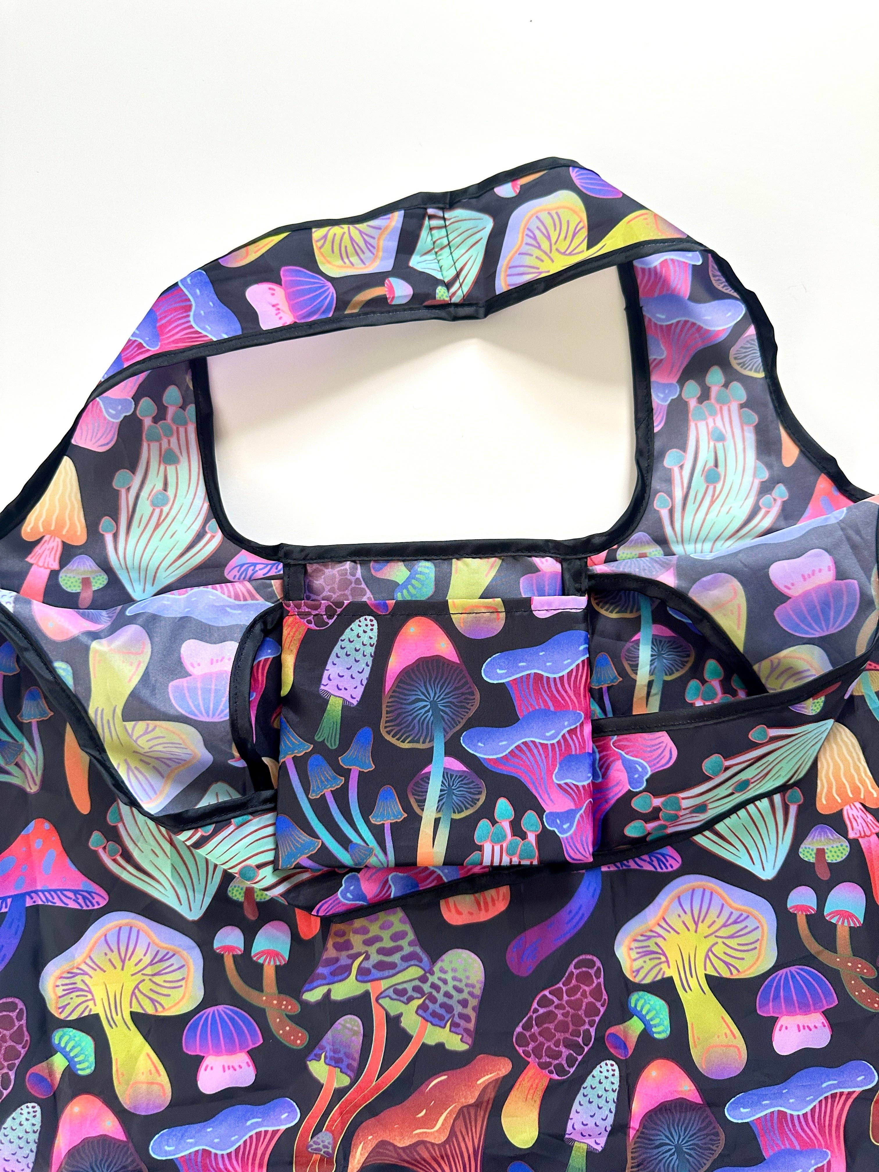 liadelyonart - Wholesale Grocery/Shopping Bag - Funky Mushroom Reusable Tote Bag10