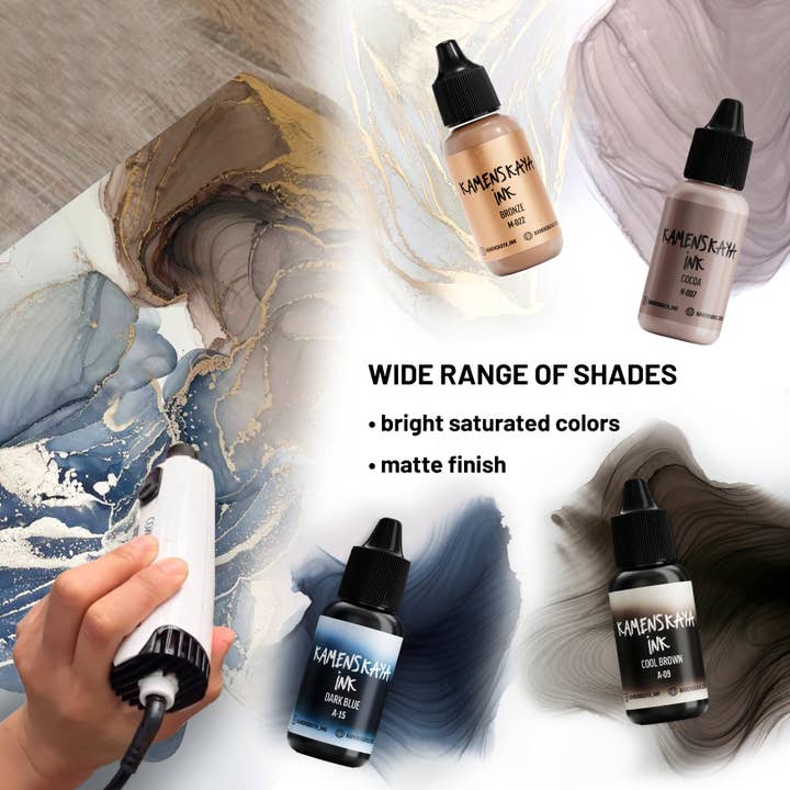 KAMENSKAYA - Wholesale Craft Supplies - Alcohol Ink A-09 'Cool brown'3