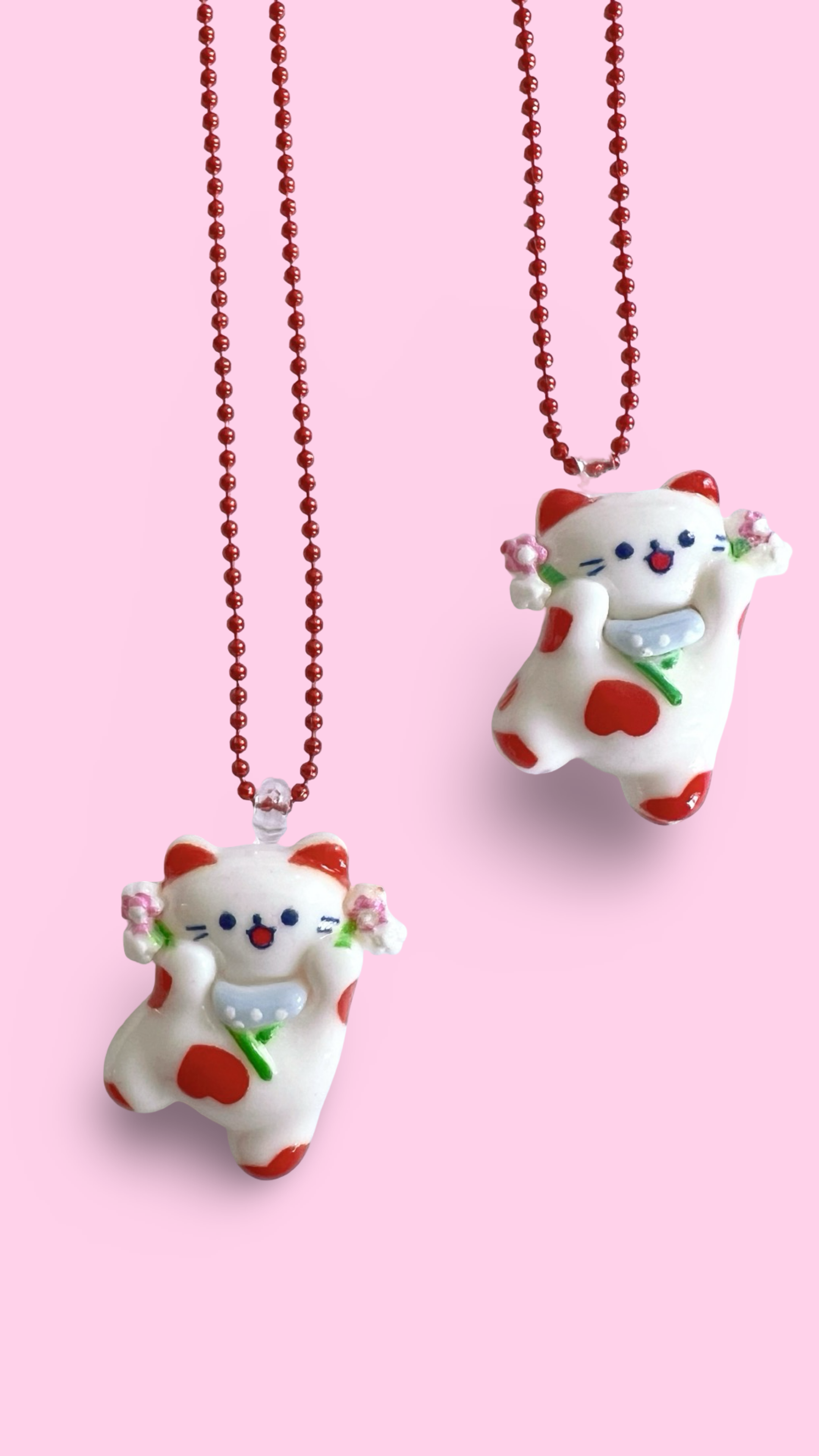 Pop Cutie Accessories & Gifts - Wholesale Kids Necklace - Kids -  Lucky Meow Cat Charm Necklace – Kawaii Handmade in Gift Box5