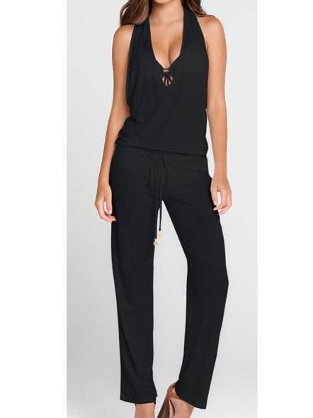 COSITA BUENA - T Back Long Jumpsuit-MNC for wholesale by Luli Fama