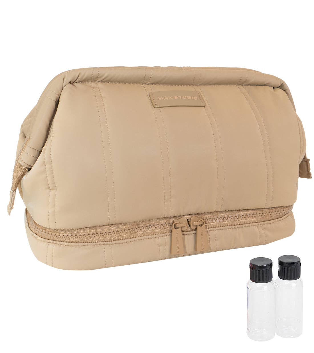 Magid – wholesale Toiletry bag – women's – Max Studio Tubular Quilted Nylon Toiletry Pouch5