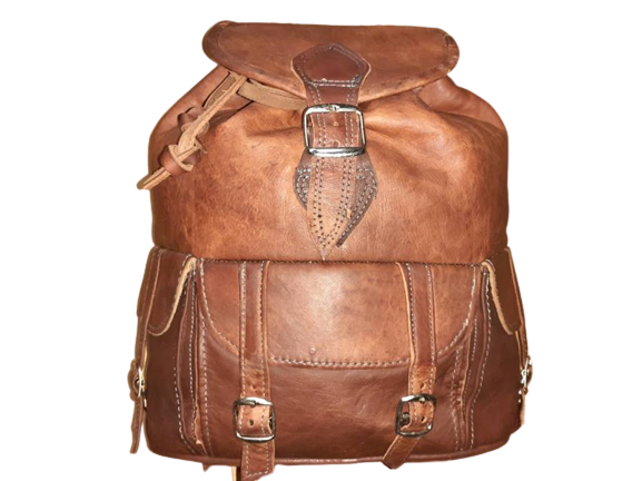 Hecho a mano - Vendita all'ingrosso Zaino - Donna - Zaino medio imbottito in pelle Marrakech0