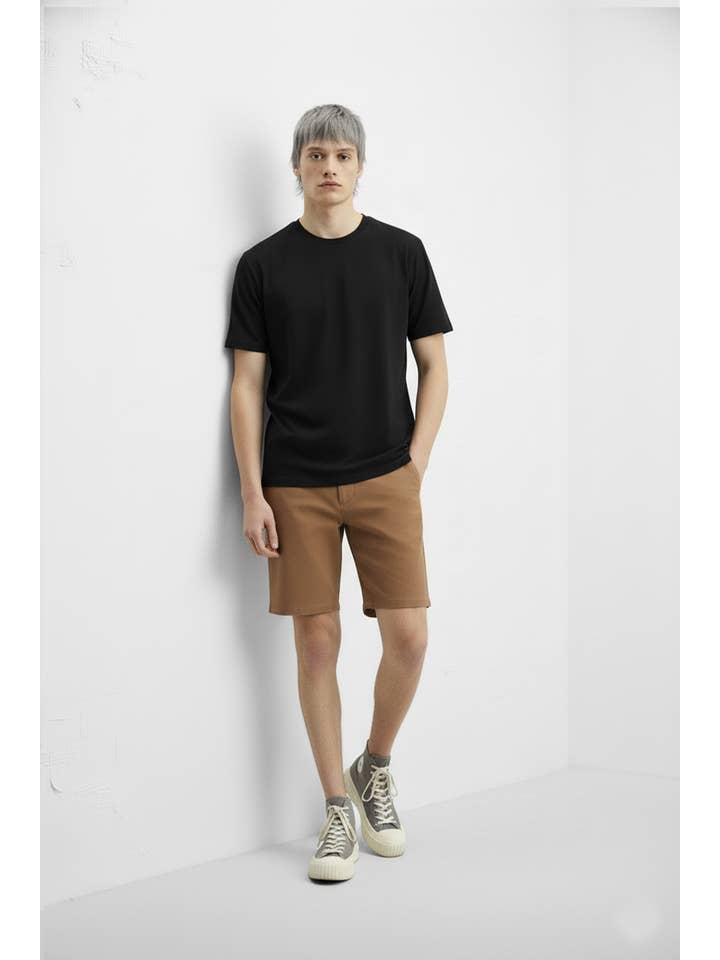 TOBACCO Men's Twill Summer Stretch 4 Pocket Chino Shorts for wholesale on Faire1