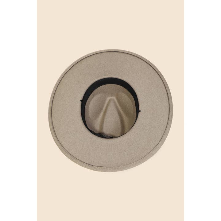 Anarchy Street - Wholesale Fedora - Women's - Faux Leather Strap Flat Brim Fedora Hat