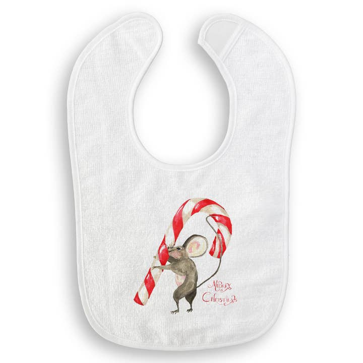 French Graffiti - Wholesale Tea Towel - Mouse with Candy Cane15