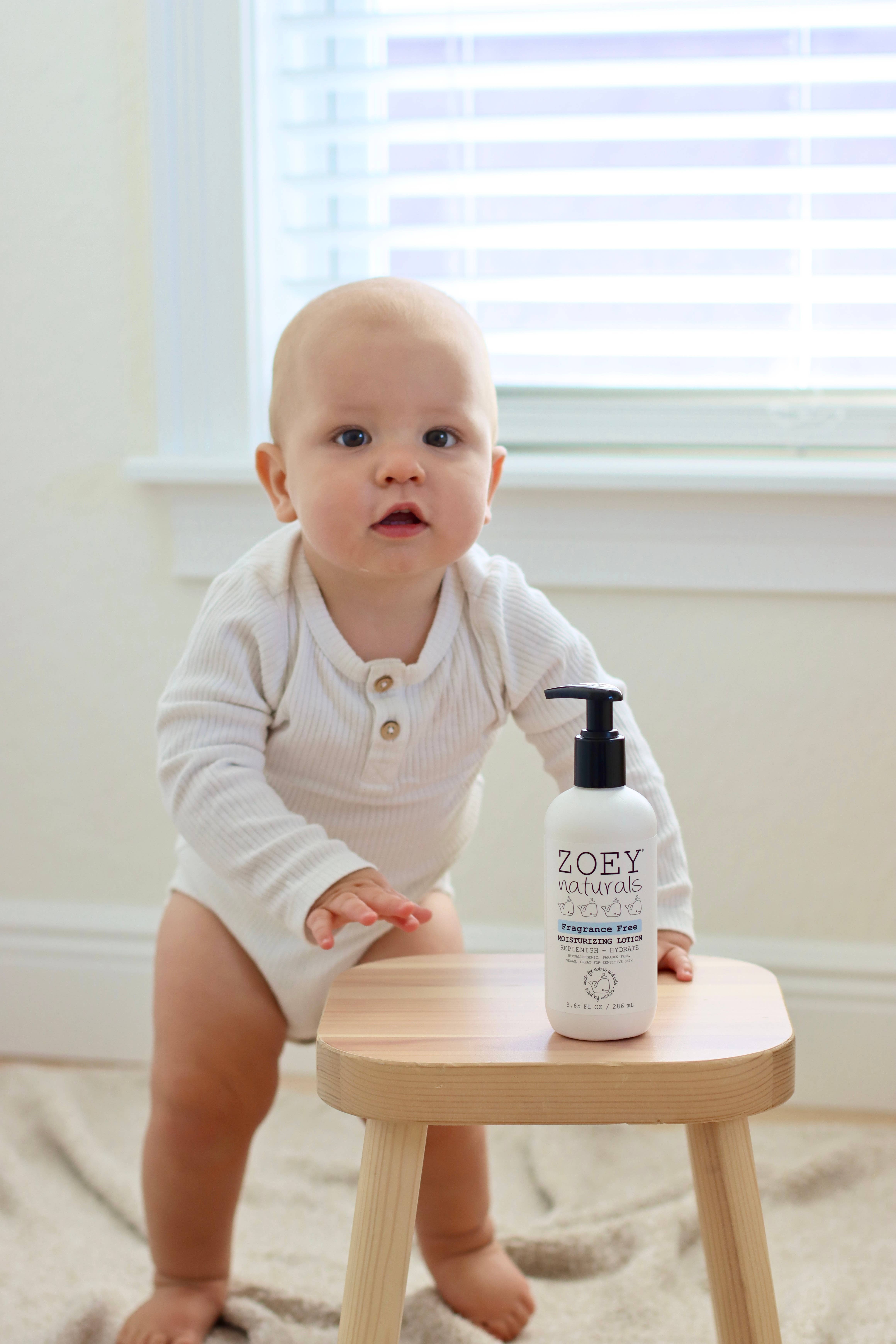 Zoey Naturals - Wholesale Body Cream/Lotion - Baby - Fragrance Free Moisturizing Lotion - 9.65oz3