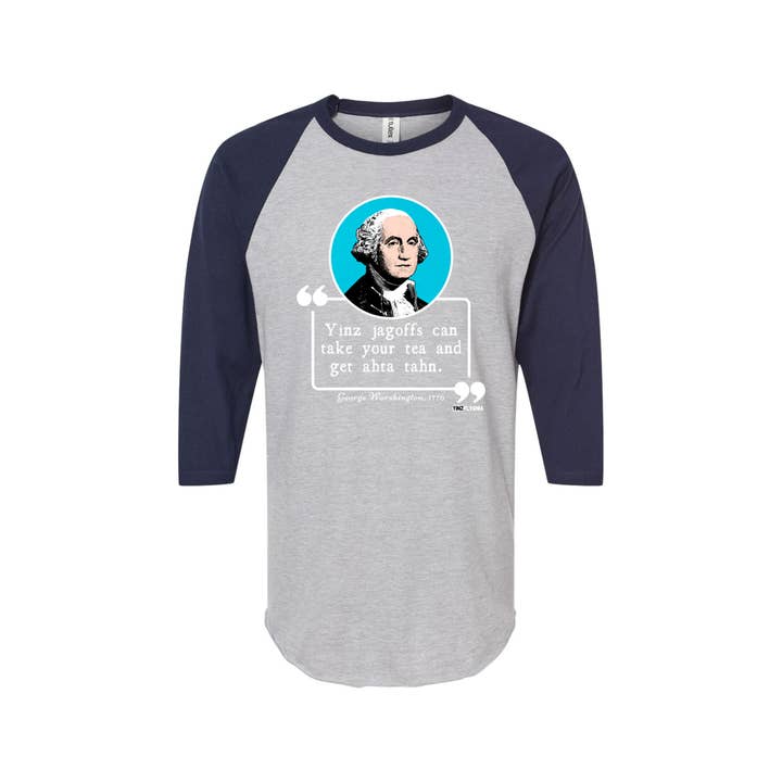 Camiseta de béisbol raglán con cita de George Washington para venta al por mayor de Yinzylvania