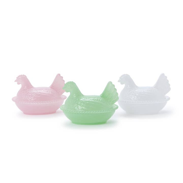 Two's Company - Seasonal Collection - Wholesale Decorative Plate/Dish/Bowl - Hen on Nest Covered Dish Assorted 3 Colors