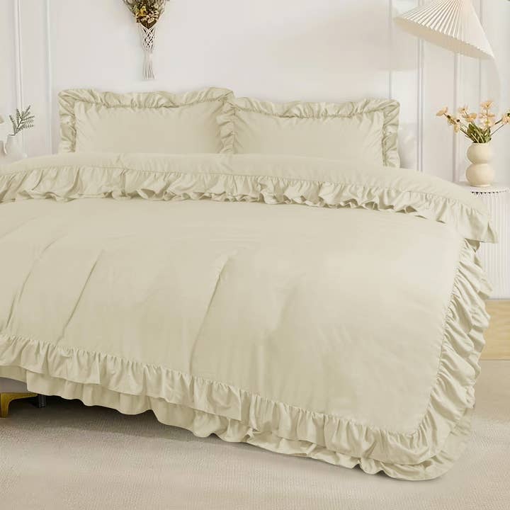 Cotton Passion - Wholesale Bedding Set - Duvet Frill Comforter Cover Set With Beautiful Pillowcases32