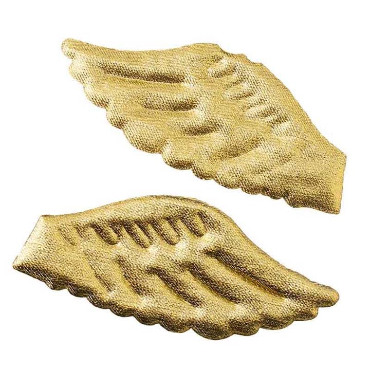 Factory Direct Craft - Wholesale Cutouts - Gold Lame Embossed Angel Wings 2