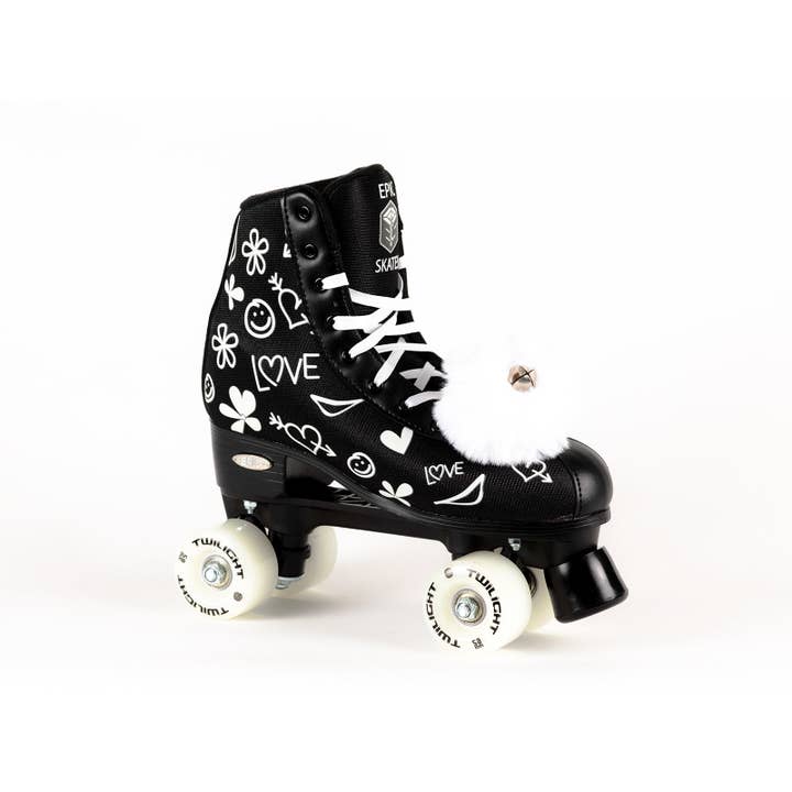 Epic Skates Black LUV LED Light Up Roller Skates for wholesale by Epic Skates