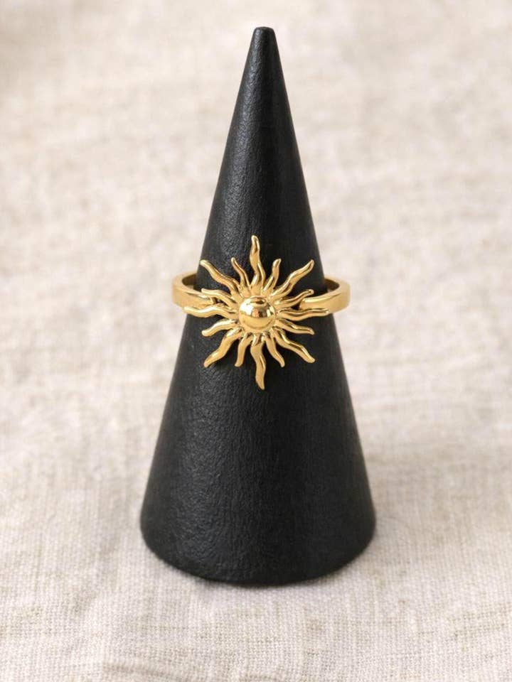 Justerbar solformad ring, stålring för wholesale av Wild & Free