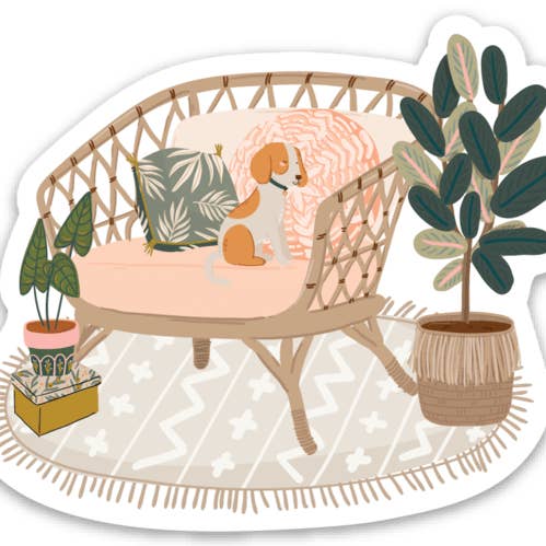 Boho Nook Sticker for wholesale by A Touch of Whimsy Designs