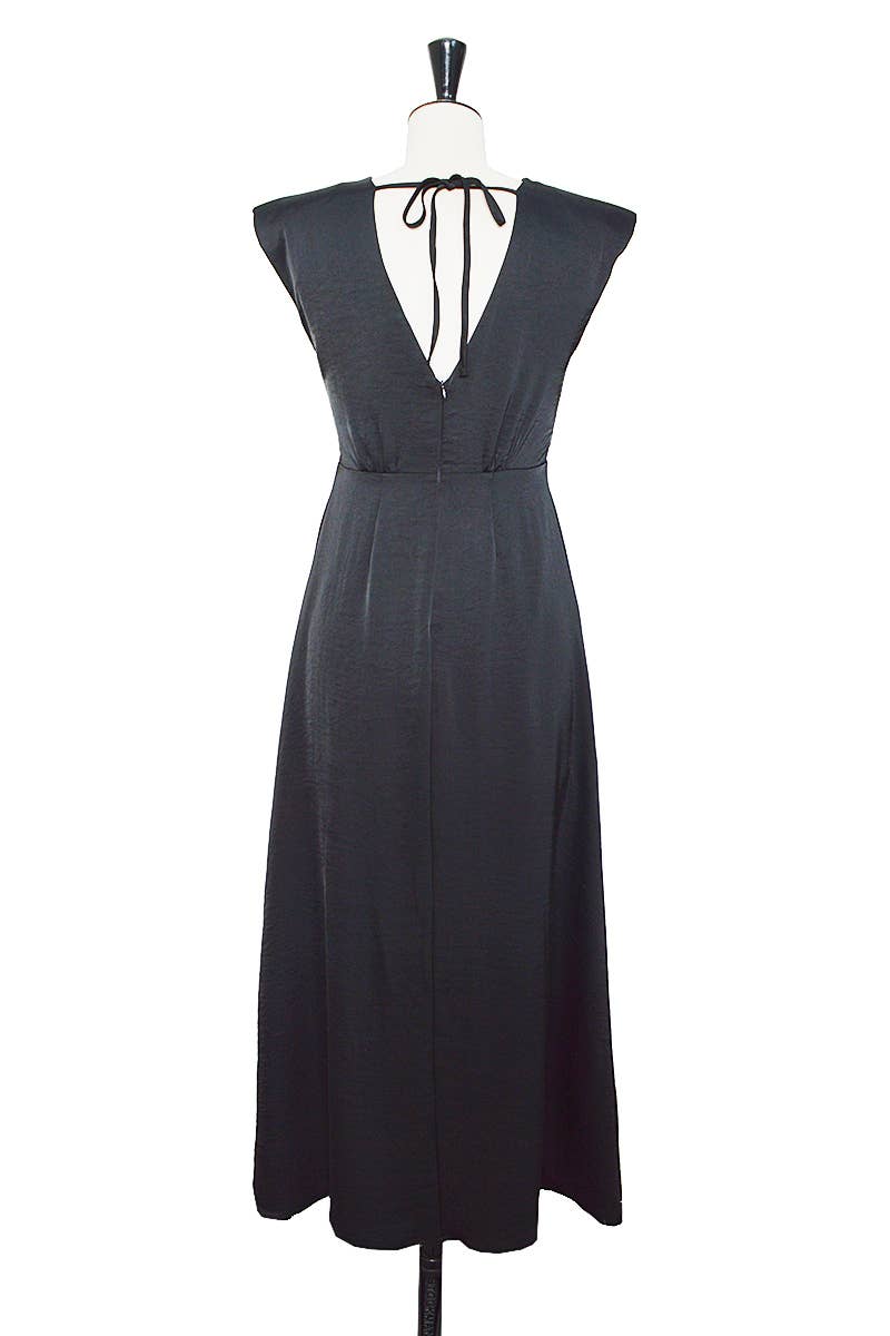 ELLI WHITE – Vestido - Mulher por atacado – Vestido comprido de cetim premium7