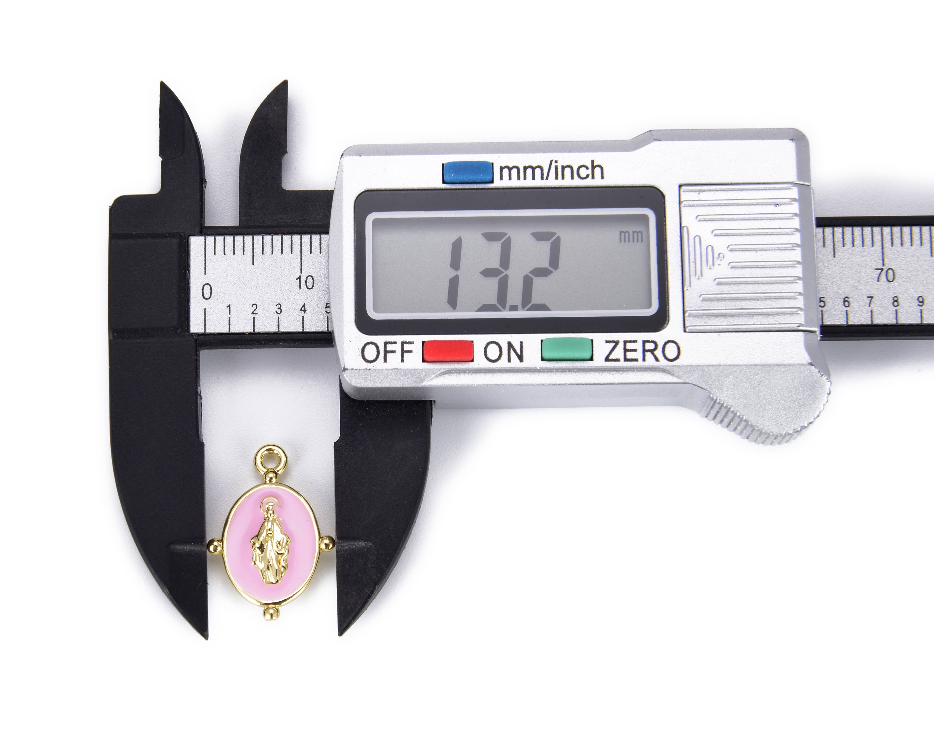 Beads Creation – Großhandel Individueller Charm/Anhänger – Vergoldeter Emaille-Anhänger mit Jungfrau Maria Motiv11