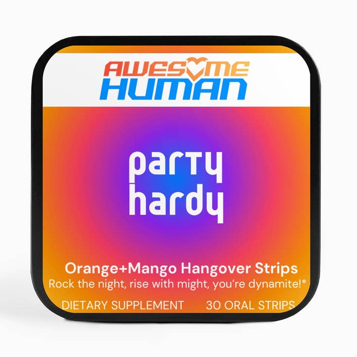 Party Hardy | Bandes anti-gueule de bois à l'orange et à la mangue pour la vente par Awesome Human
