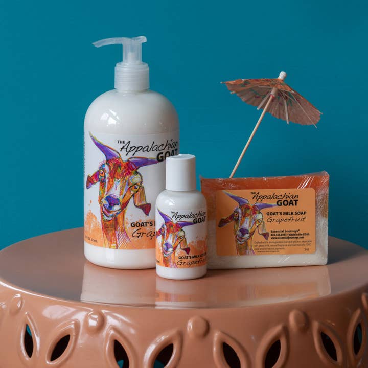 The Appalachian Goat – wholesale Body cream/lotion – 2oz Grapefruit Goats Milk Lotion2