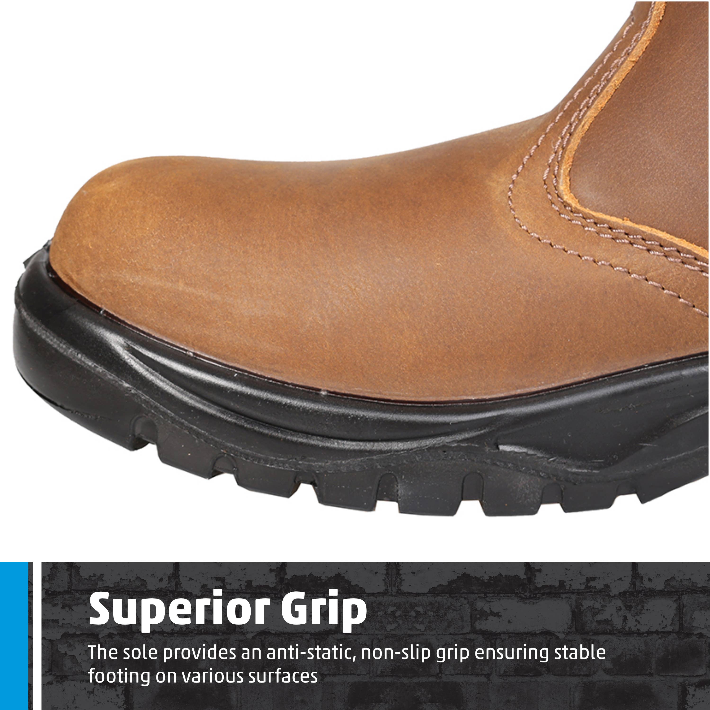 TuffStuff Workwear – wholesale Chelsea boots – Men's – Fort Regent Safety Dealer Boots with Steel Toe Caps, Leather7