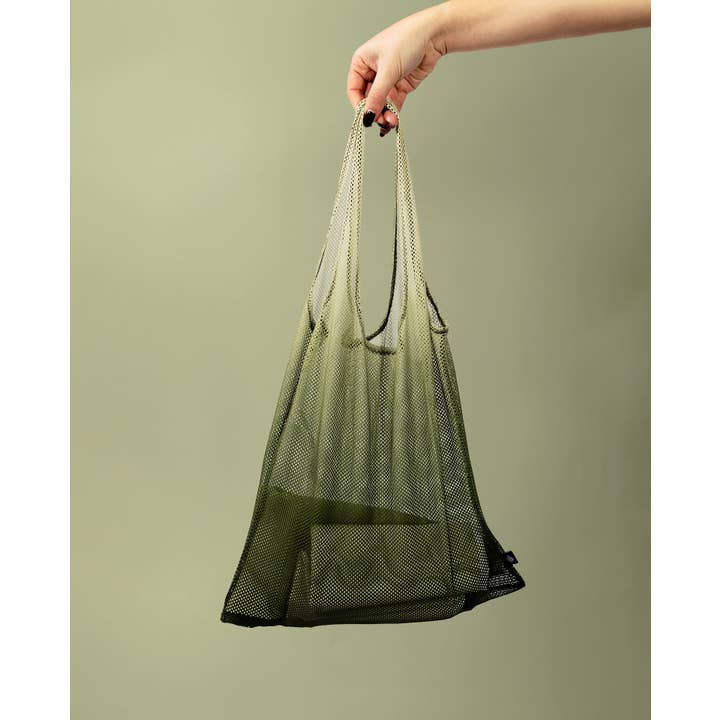 Arpe - Wholesale Grocery/Shopping Bag - Mesh Bag Olive Green2