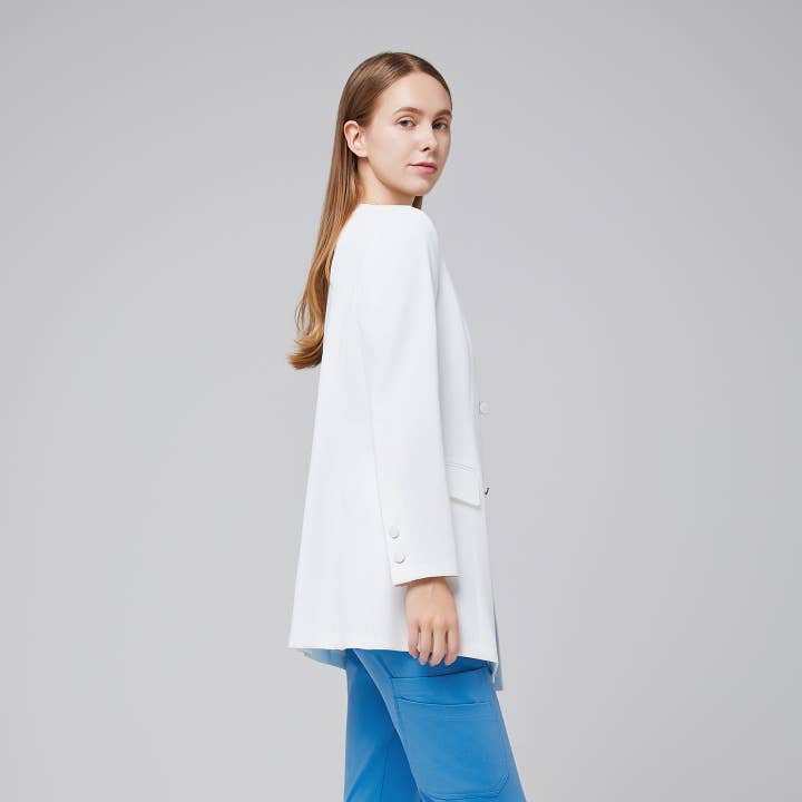 vit Zenir | W-lång labbrock LCW-09 för wholesale på Faire