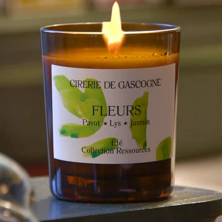 FIORI - Candela alla Miscela di Papavero, Giglio, Gelsomino per la vendita all'ingrosso da parte di Cirerie de Gascogne (US/CAN)-Distributed by Scents of Europe