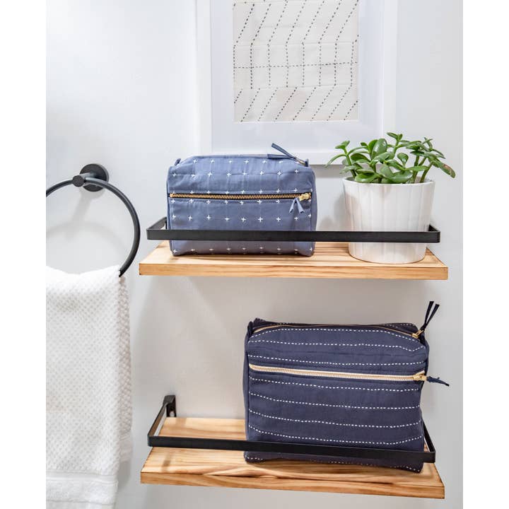 Anchal - Vente Trousse de toilette – femme - Trousse de toilette moyenne en point de croix9