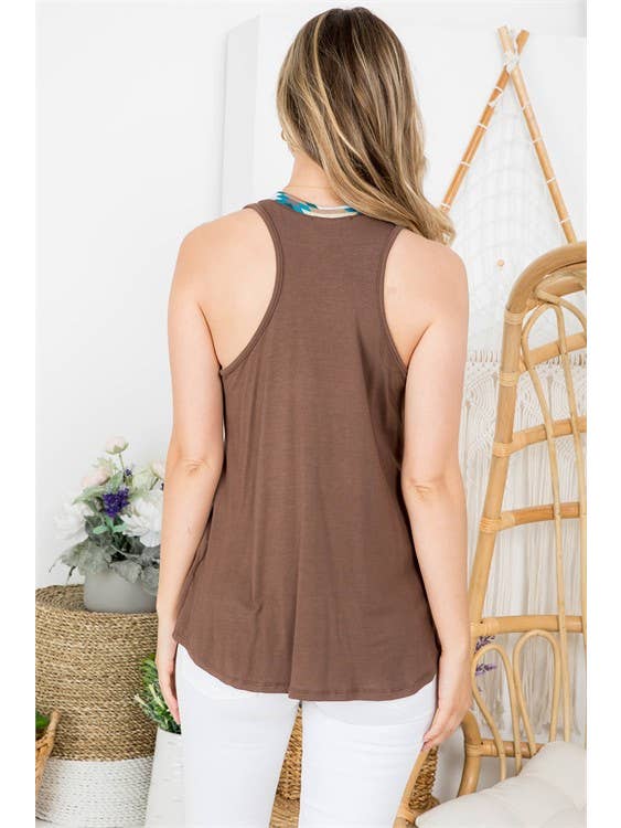 Avery - Venta al por mayor Túnica - Mujer - TOP DE BLOQUE DE COLOR ESTAMPADO AZTECA AV1129-PEYTON12